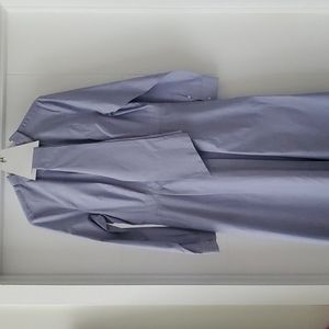 JCrew light blue button down shirt style dress.